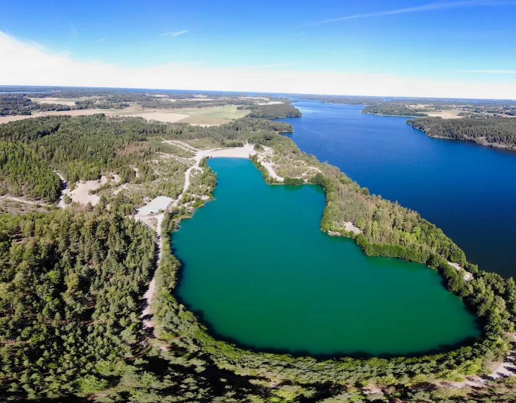 The blue Lagoon, Blå lagunen, Ekerö kommun, Munsö. 